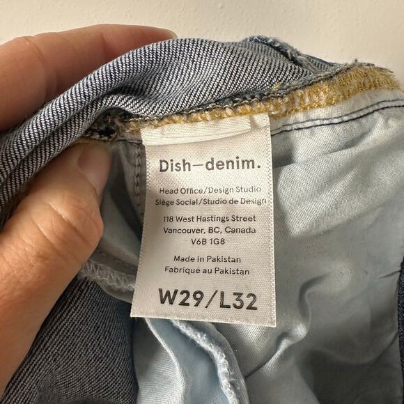 Dish Denim The Straight & Narrow Cotton Blend High Rise Skinny Jeans Women's 29 - Picture 6 of 8